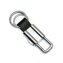 China Hochwertige maßgeschneiderte portable sortierte Metall-Schlüsselanhänger mit Leder-Zubehör